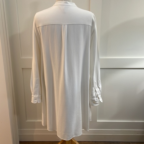 BCBG by MaxAzria Winter White A-line Dress. Rayon/Polyester blend. Size M - Picture 5 of 11